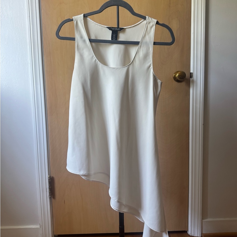 Elegant Cream Asymmetrical Top
